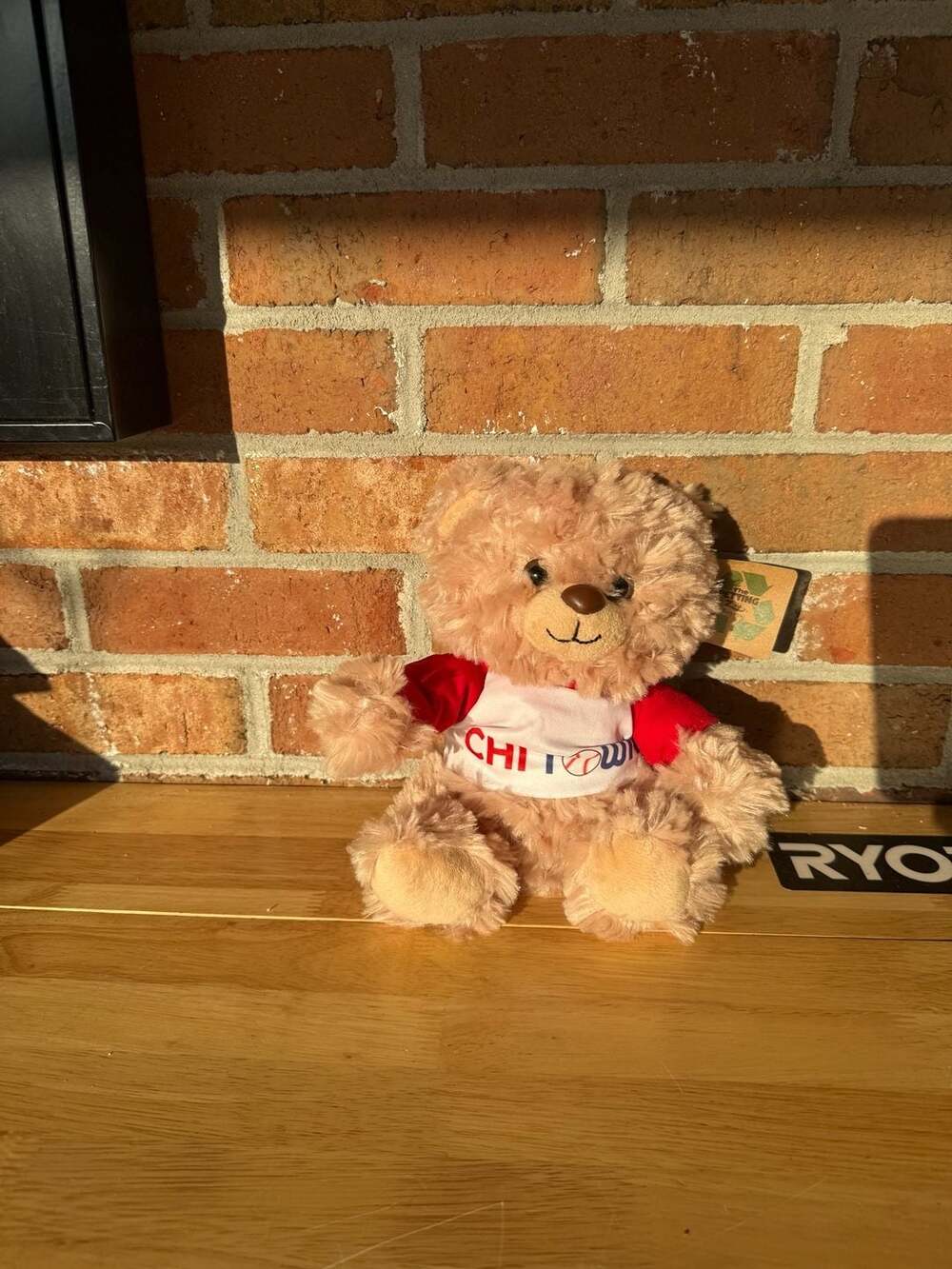 The Petting Zoo Chi-Town Teddy Bear with Red and White T-Shirt